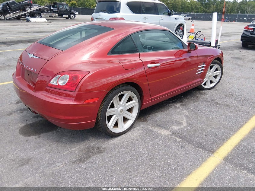2004 Chrysler Crossfire VIN 1C3AN69L14X003173 IAAI salvage auction — NORMAL WEAR, Clear (South Carolina), sold $1,100 on 2026-07-08 (photo 4)