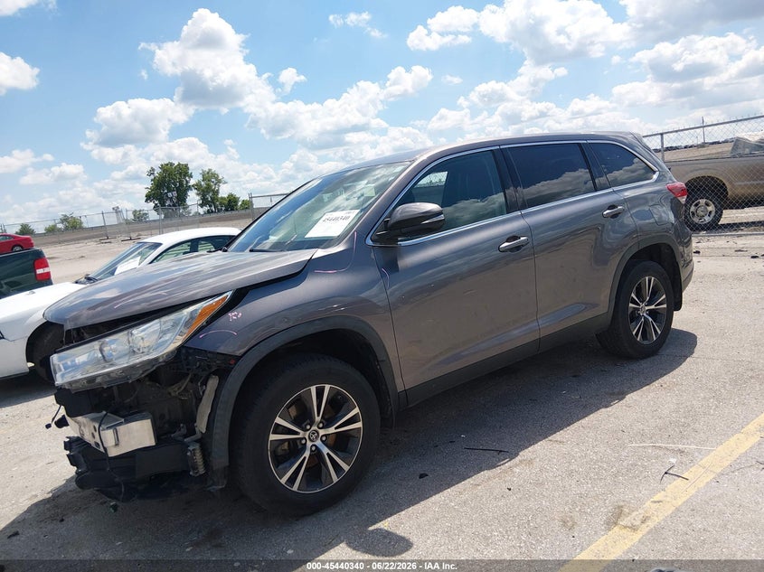 2019 Toyota Highlander VIN 5TDBZRFH6KS717700 IAAI salvage auction — FRONT END, Salvage (Iowa), sold $5,900 on 2026-07-21 (photo 2)