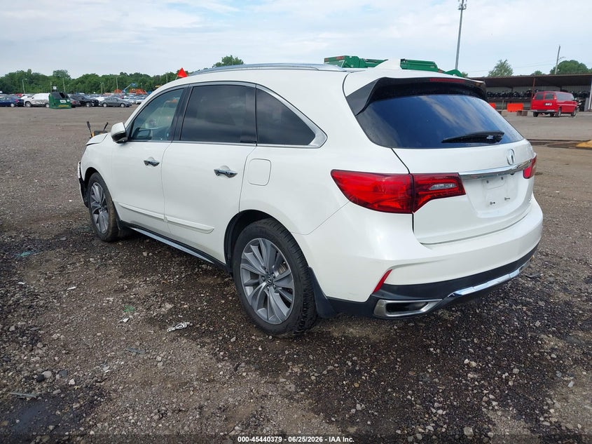 2017 Acura Mdx VIN 5J8YD4H56HL002636 IAAI salvage auction — FRONT END, Salvage Title, sold $2,100 on 2026-07-18 (photo 3)