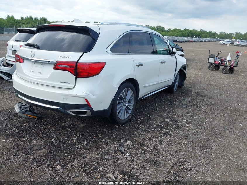 2017 Acura Mdx VIN 5J8YD4H56HL002636 IAAI salvage auction — FRONT END, Salvage Title, sold $2,100 on 2026-07-18 (photo 4)