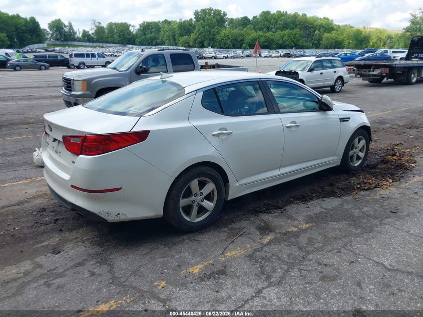 2015 Kia Optima VIN KNAGM4A73F5646714 IAAI salvage auction — FRONT END, Clear (Michigan), sold $550 on 2026-07-20 (photo 4)
