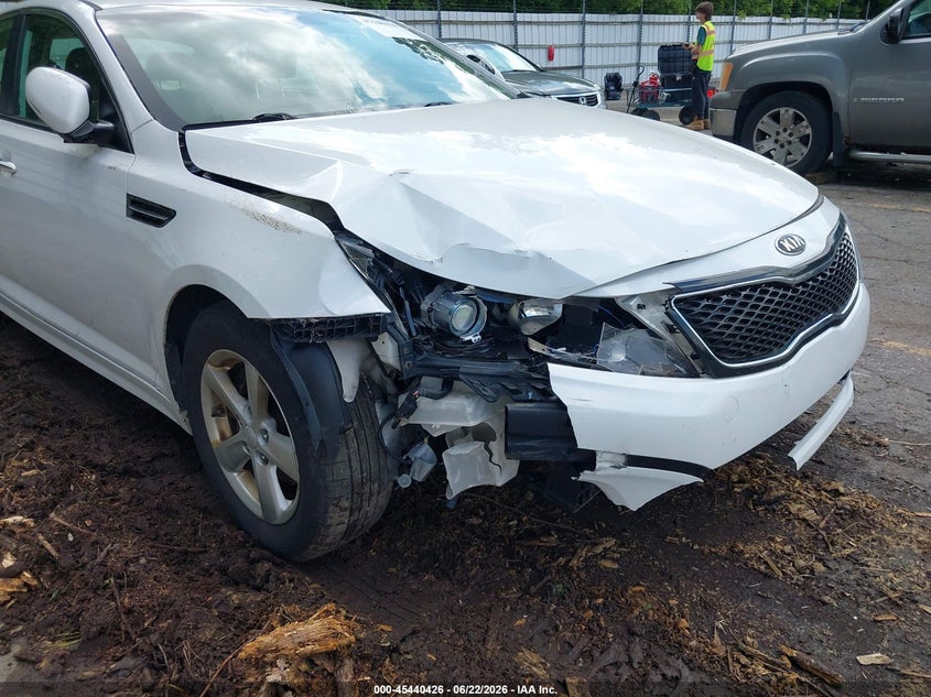 2015 Kia Optima VIN KNAGM4A73F5646714 IAAI salvage auction — FRONT END, Clear (Michigan), sold $550 on 2026-07-20 (photo 6)