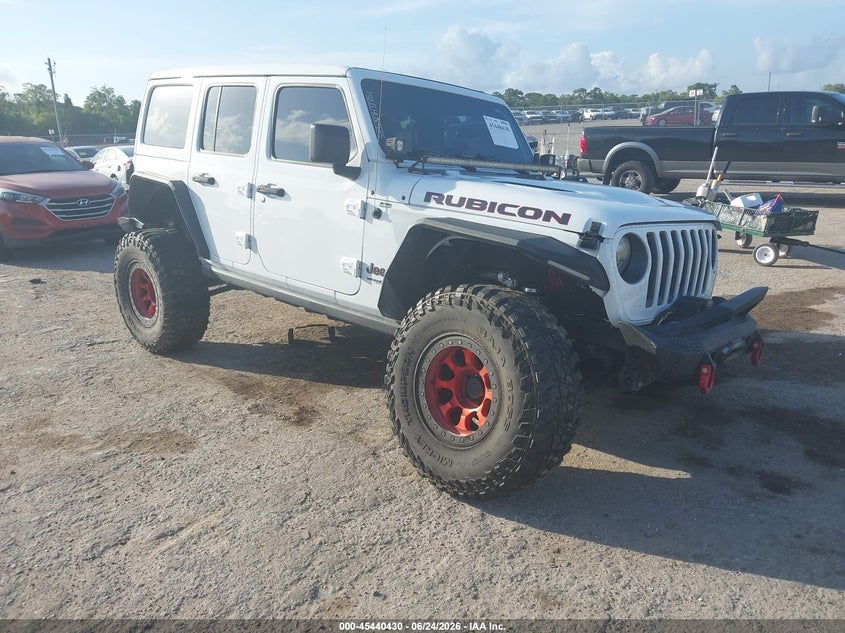 2021 Jeep Wrangler / VIN 1C4HJXFG4MW677651 IAAI salvage auction — FRONT END, Rebuildable (Florida), sold $10,800 on 2026-07-10 (photo 1)