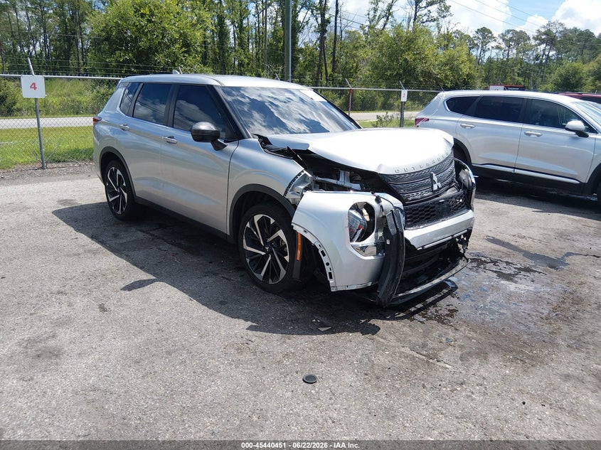 2022 Mitsubishi Outlander VIN JA4J3TA87NZ073333 IAAI salvage auction — FRONT END, Salvage Title, sold $6,500 on 2026-07-28 (photo 1)