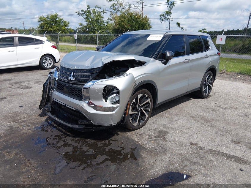 2022 Mitsubishi Outlander VIN JA4J3TA87NZ073333 IAAI salvage auction — FRONT END, Salvage Title, sold $6,500 on 2026-07-28 (photo 2)