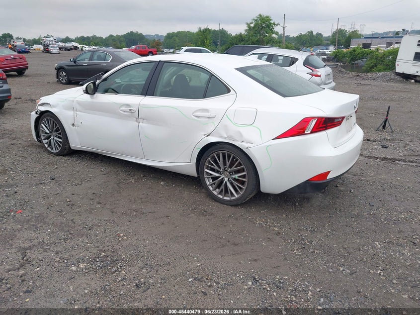 2014 Lexus Is VIN JTHCF1D22E5004332 IAAI salvage auction — LEFT & RIGHT, Salvage (Pennsylvania), sold $2,075 on 2026-07-24 (photo 3)