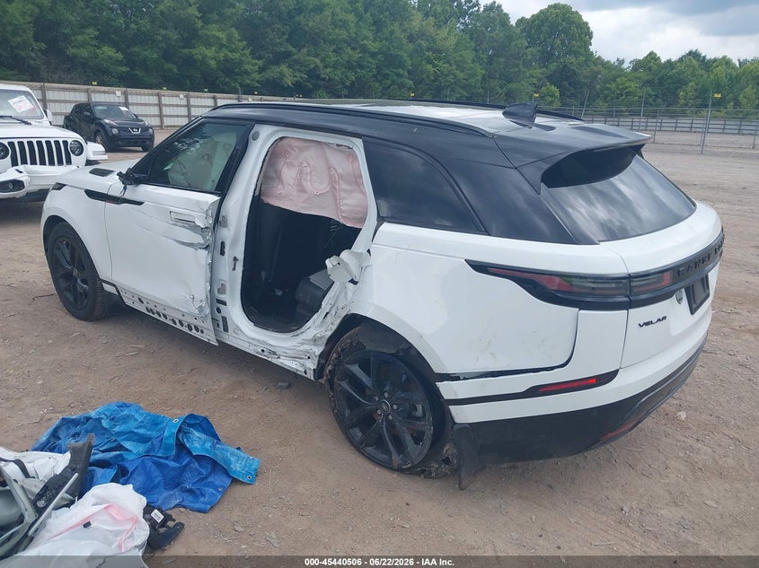 2025 Land rover Range rover velar VIN SALYL2EXXSA808552 IAAI salvage auction — SIDE, Salvage Title, sold $19,100 on 2026-09-09 (photo 3)