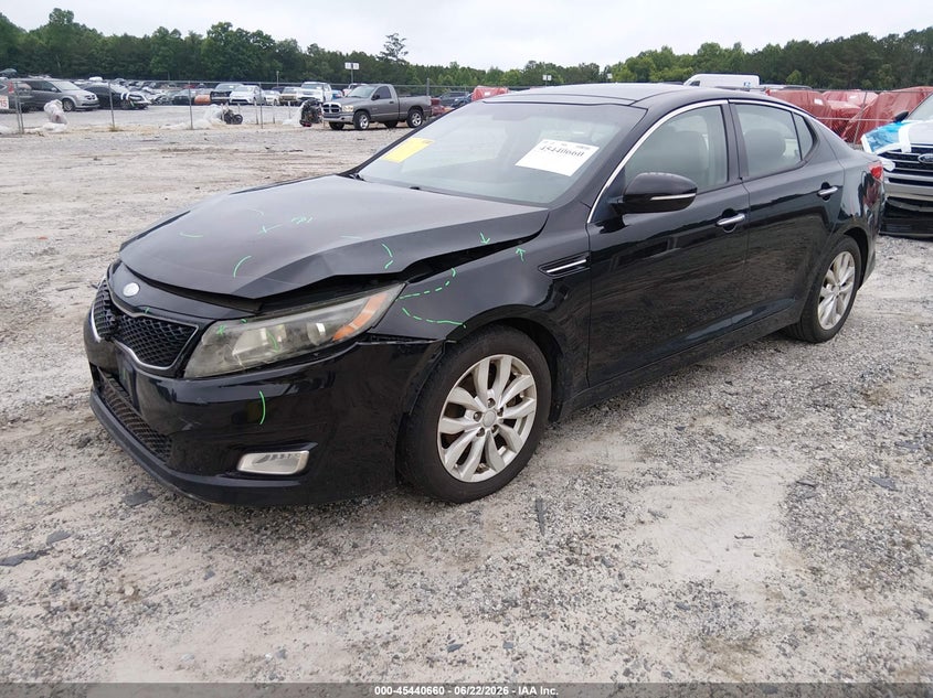 2014 Kia Optima VIN 5XXGN4A71EG307492 IAAI salvage auction — FRONT END, Salvage (Georgia), sold $700 on 2026-07-17 (photo 2)