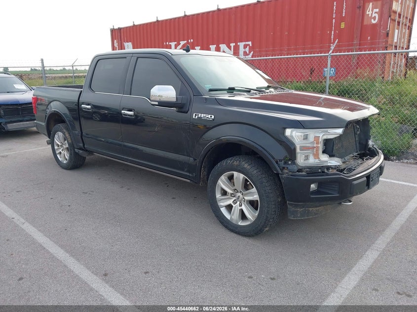 2018 Ford F-150 VIN 1FTEW1EG7JFD28353 IAAI salvage auction — FRONT END, Salvage Title, sold $8,000 on 2026-08-01 (photo 1)