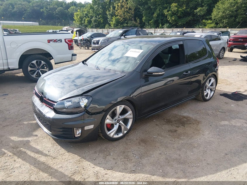 2012 Volkswagen Gti VIN WVWED7AJ5CW311371 IAAI salvage auction — FRONT END, Clear (Tennessee), sold $1,300 on 2026-07-22 (photo 2)