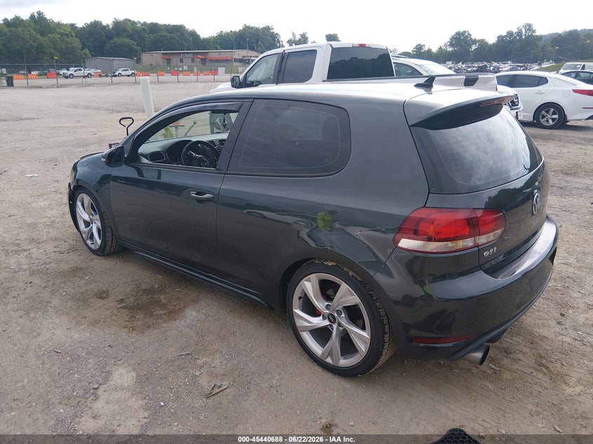 2012 Volkswagen Gti VIN WVWED7AJ5CW311371 IAAI salvage auction — FRONT END, Clear (Tennessee), sold $1,300 on 2026-07-22 (photo 3)