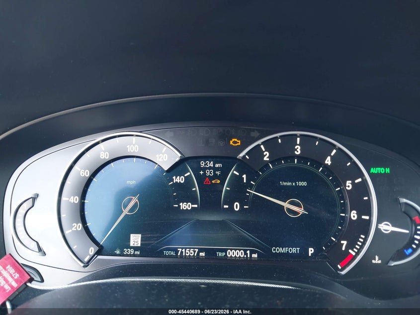 2019 BMW 5er VIN WBAJE7C55KWW14917 IAAI salvage auction — FRONT END, Rebuildable (Florida), sold $12,100 on 2026-07-30 (photo 7)