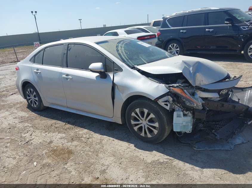 2022 Toyota Corolla VIN JTDEAMDE0NJ038846 IAAI salvage auction — FRONT END, Original (Texas), sold $3,100 on 2026-07-29 (photo 1)