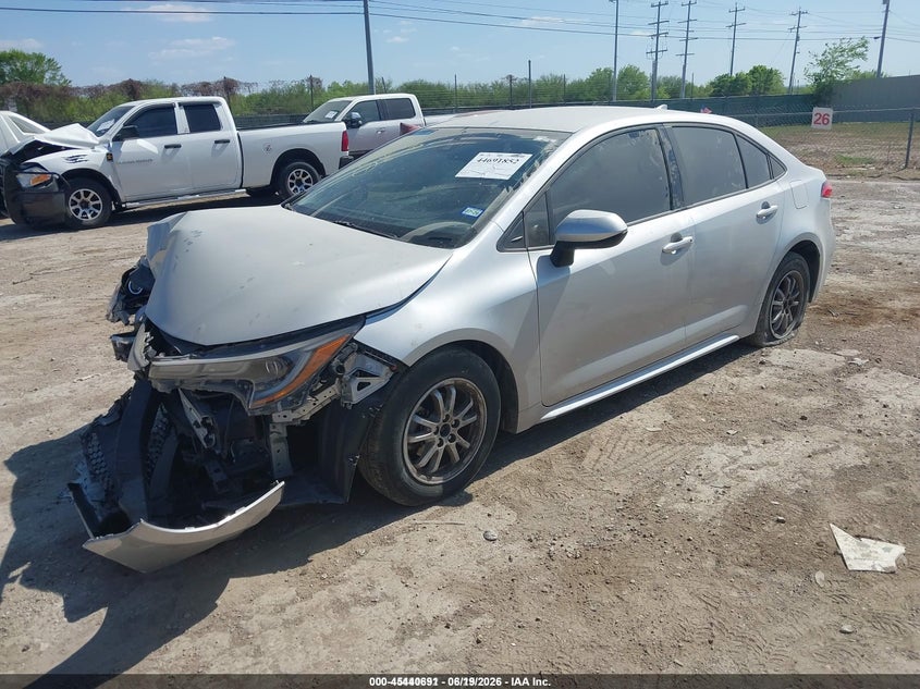 2022 Toyota Corolla VIN JTDEAMDE0NJ038846 IAAI salvage auction — FRONT END, Original (Texas), sold $3,100 on 2026-07-29 (photo 2)