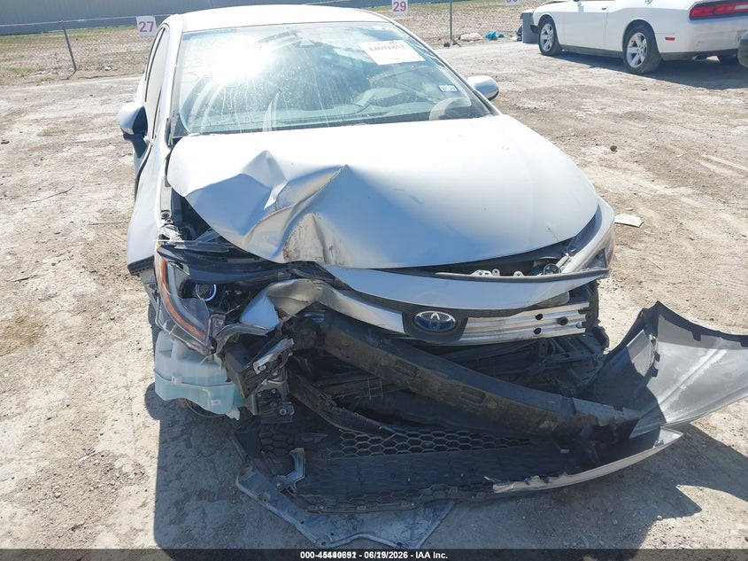 2022 Toyota Corolla VIN JTDEAMDE0NJ038846 IAAI salvage auction — FRONT END, Original (Texas), sold $3,100 on 2026-07-29 (photo 6)