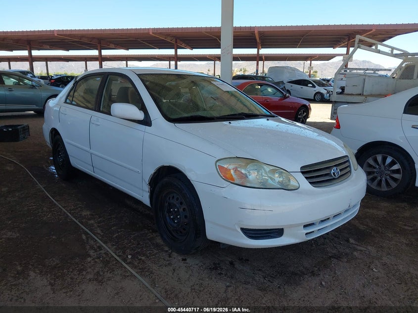 2003 Toyota Corolla VIN JTDBR32E830051243 IAAI salvage auction — NORMAL WEAR, Clear (Arizona), sold $125 on 2026-07-21 (photo 1)