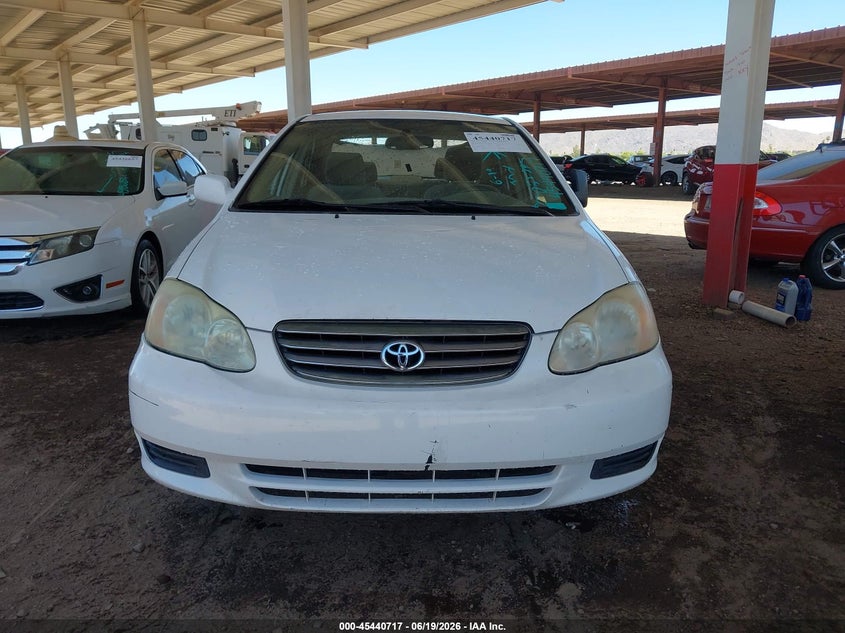 2003 Toyota Corolla VIN JTDBR32E830051243 IAAI salvage auction — NORMAL WEAR, Clear (Arizona), sold $125 on 2026-07-21 (photo 6)