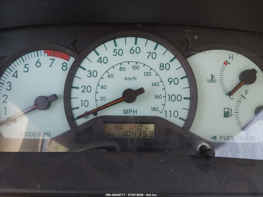 2003 Toyota Corolla VIN JTDBR32E830051243 IAAI salvage auction — NORMAL WEAR, Clear (Arizona), sold $125 on 2026-07-21 (photo 7)
