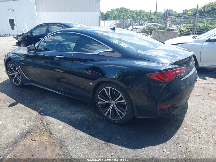 2017 Infiniti Q60 VIN JN1CV7EL5HM321064 IAAI salvage auction — REAR END, Salvage (North Carolina), sold $3,350 on 2026-07-25 (photo 3)