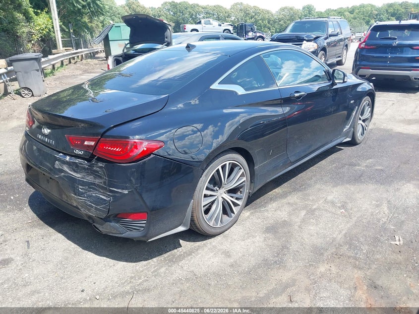 2017 Infiniti Q60 VIN JN1CV7EL5HM321064 IAAI salvage auction — REAR END, Salvage (North Carolina), sold $3,350 on 2026-07-25 (photo 4)