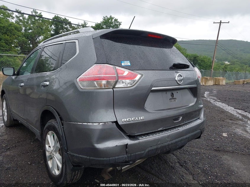 2015 Nissan Rogue VIN KNMAT2MV9FP581673 IAAI salvage auction — REAR END, Salvage (Idaho), sold $1,750 on 2026-07-09 (photo 6)