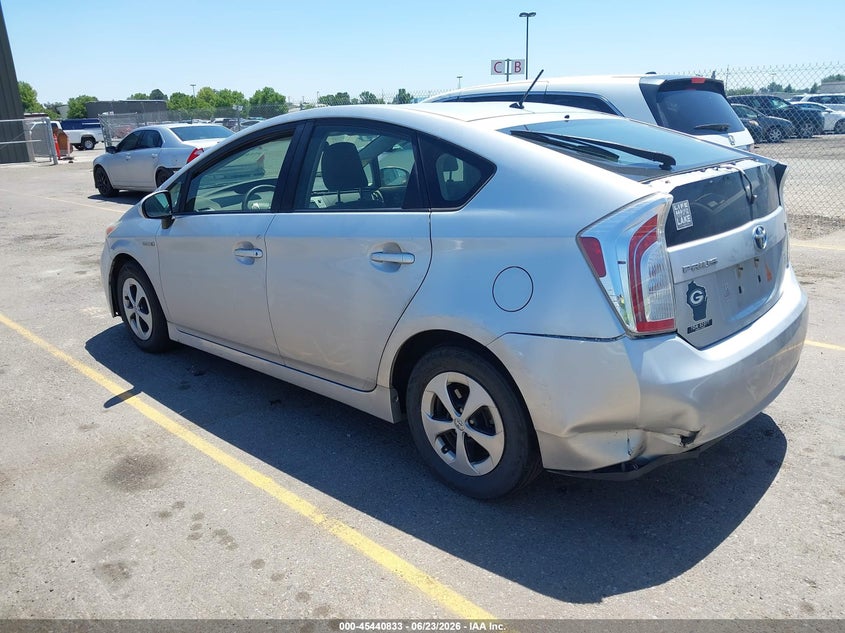 2012 Toyota Prius VIN JTDKN3DUXC5537863 IAAI salvage auction — NORMAL WEAR, Clear (Idaho), sold $1,100 on 2026-07-24 (photo 3)