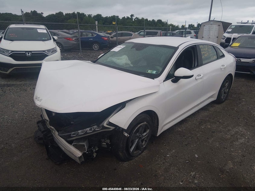 2022 Kia K5 VIN 5XXG14J21NG092437 IAAI salvage auction — RIGHT FRONT, Salvage (Pennsylvania), sold $1,000 on 2026-07-29 (photo 2)