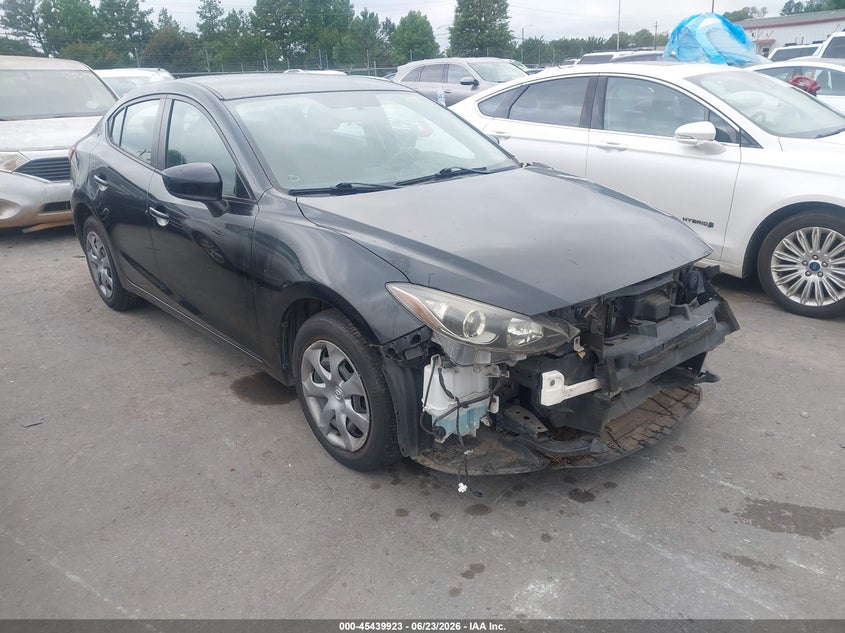 2014 Mazda 3 VIN JM1BM1U71E1157127 IAAI salvage auction — FRONT END, Salvage (North Carolina), sold $1,900 on 2026-07-13 (photo 1)