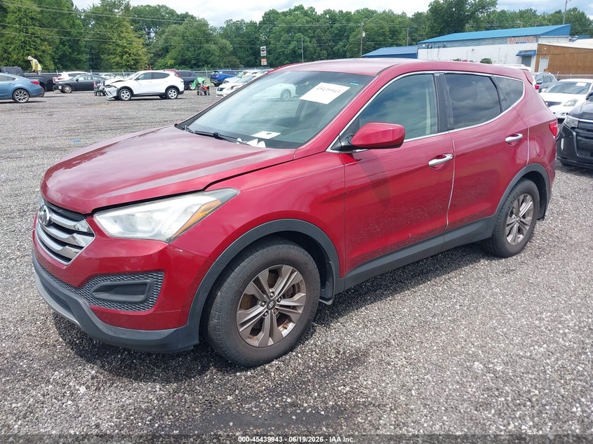 2016 Hyundai Santa fe VIN 5XYZT3LB9GG330043 IAAI salvage auction — NORMAL WEAR, Clear (South Carolina), sold $2,000 on 2026-07-07 (photo 2)