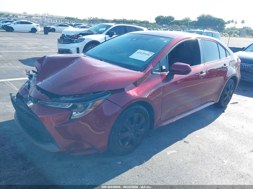 2022 Toyota Corolla VIN 5YFEPMAE7NP327463 IAAI salvage auction — RIGHT FRONT, Rebuildable (Florida), sold $2,650 on 2026-07-30 (photo 2)