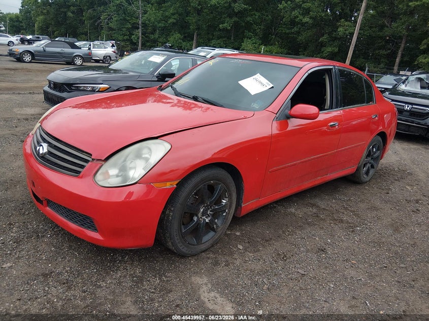 2005 Infiniti G VIN JNKCV51F15M300577 IAAI salvage auction — NORMAL WEAR, Clear (Virginia), sold $275 on 2026-07-08 (photo 2)
