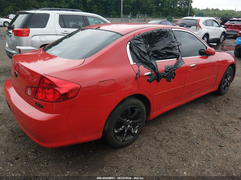 2005 Infiniti G VIN JNKCV51F15M300577 IAAI salvage auction — NORMAL WEAR, Clear (Virginia), sold $275 on 2026-07-08 (photo 4)