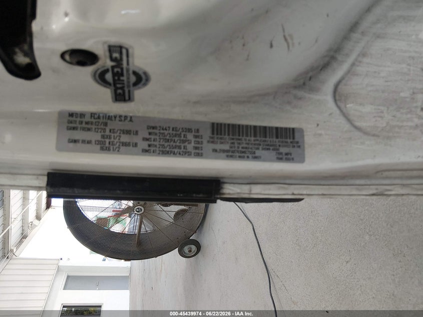 2019 Ram Promaster city VIN ZFBHRFAB7K6M67558 IAAI salvage auction — FRONT END, Rebuildable (Florida), sold $800 on 2026-07-10 (photo 9)