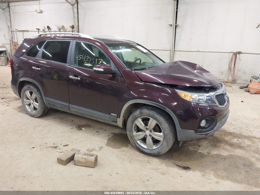 2013 Kia Sorento VIN 5XYKUDA25DG400429 IAAI salvage auction — LEFT FRONT, Salvage (Pennsylvania), sold $1,200 on 2026-07-08 (photo 1)