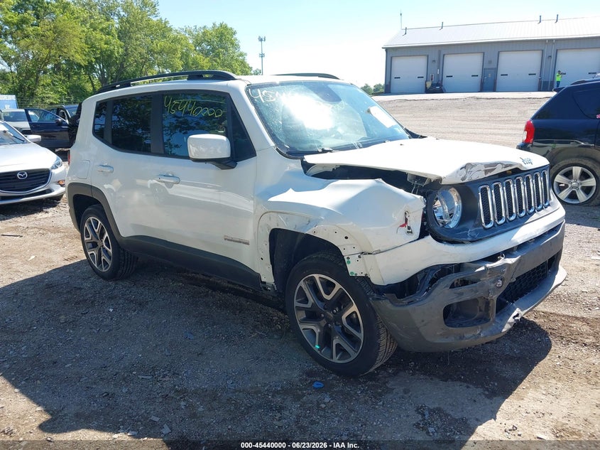 2018 Jeep Renegade VIN ZACCJBBB2JPG94335 IAAI salvage auction — FRONT END, Salvage Title, sold $2,550 on 2026-08-19 (photo 1)