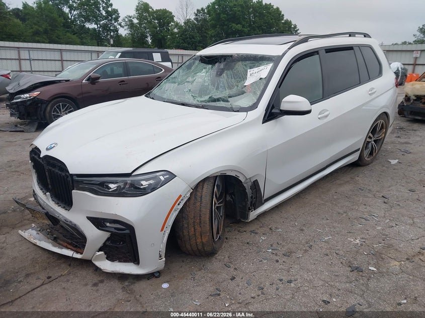 2022 BMW X7 VIN 5UXCW2C05N9K22960 IAAI salvage auction — FRONT END, Salvage (Georgia), sold $13,600 on 2026-07-29 (photo 2)