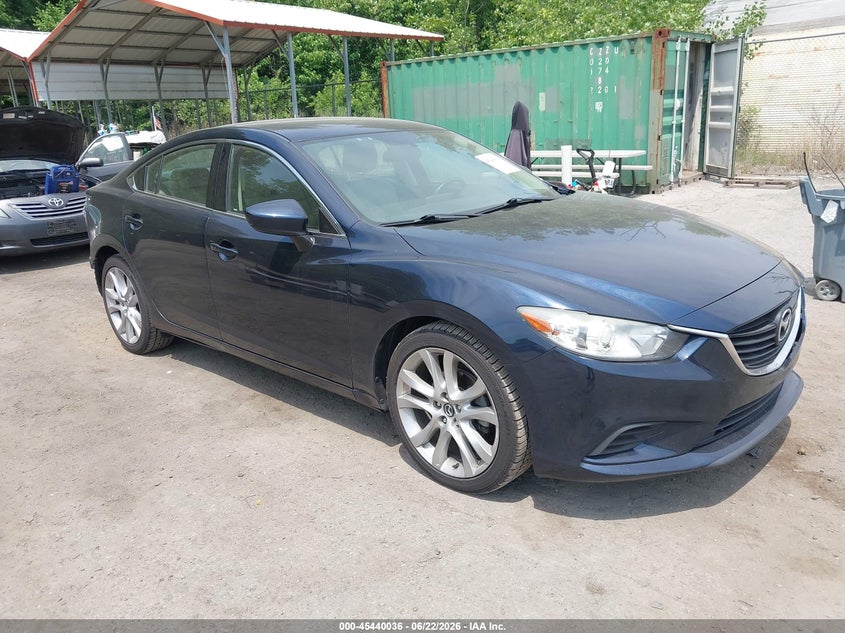 2016 Mazda 6 VIN JM1GJ1V54G1452978 IAAI salvage auction — LEFT REAR, Salvage Title, sold $2,250 on 2026-07-24 (photo 1)