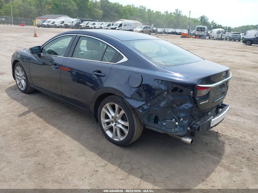 2016 Mazda 6 VIN JM1GJ1V54G1452978 IAAI salvage auction — LEFT REAR, Salvage Title, sold $2,250 on 2026-07-24 (photo 3)