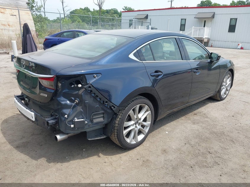 2016 Mazda 6 VIN JM1GJ1V54G1452978 IAAI salvage auction — LEFT REAR, Salvage Title, sold $2,250 on 2026-07-24 (photo 4)