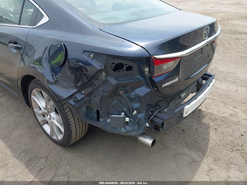 2016 Mazda 6 VIN JM1GJ1V54G1452978 IAAI salvage auction — LEFT REAR, Salvage Title, sold $2,250 on 2026-07-24 (photo 6)