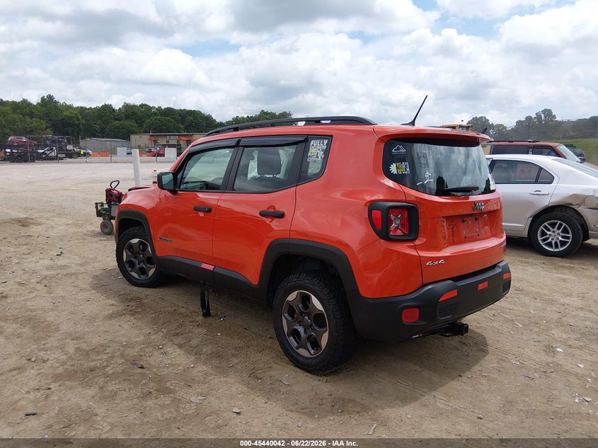 2015 Jeep Renegade VIN ZACCJBAH2FPC33150 IAAI salvage auction — RIGHT FRONT, Clear (Tennessee), sold $400 on 2026-07-22 (photo 3)