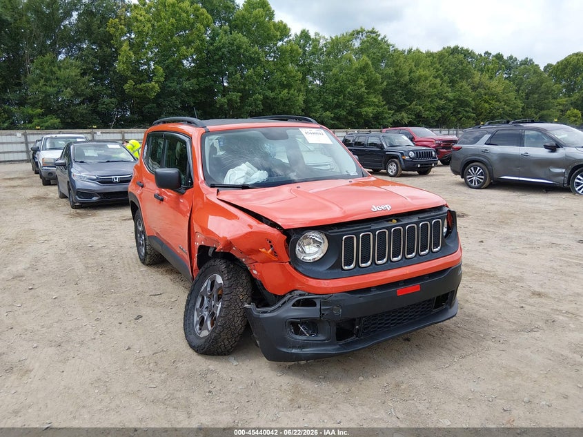 2015 Jeep Renegade VIN ZACCJBAH2FPC33150 IAAI salvage auction — RIGHT FRONT, Clear (Tennessee), sold $400 on 2026-07-22 (photo 6)