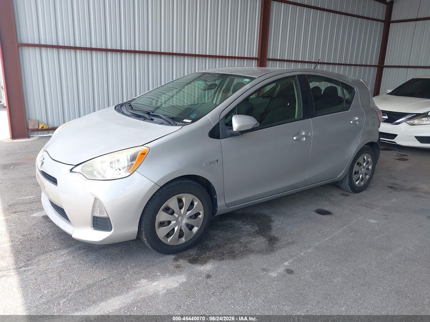 2014 Toyota Prius c VIN JTDKDTB38E1573610 IAAI salvage auction — REAR END, Rebuildable (Florida), sold $1,275 on 2026-07-29 (photo 2)