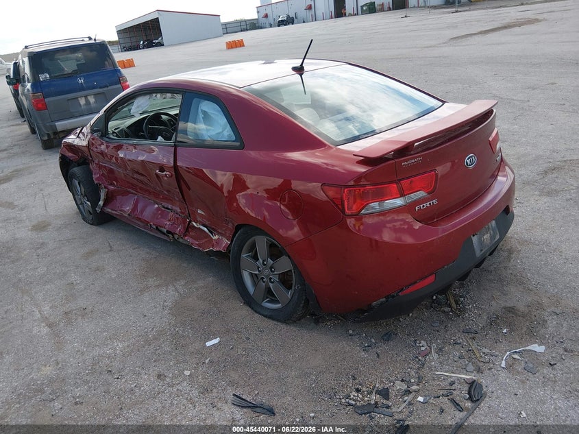 2010 Kia Forte VIN KNAFU6A21A5189230 IAAI salvage auction — LEFT FRONT, Salvage (Iowa), sold $325 on 2026-07-28 (photo 3)