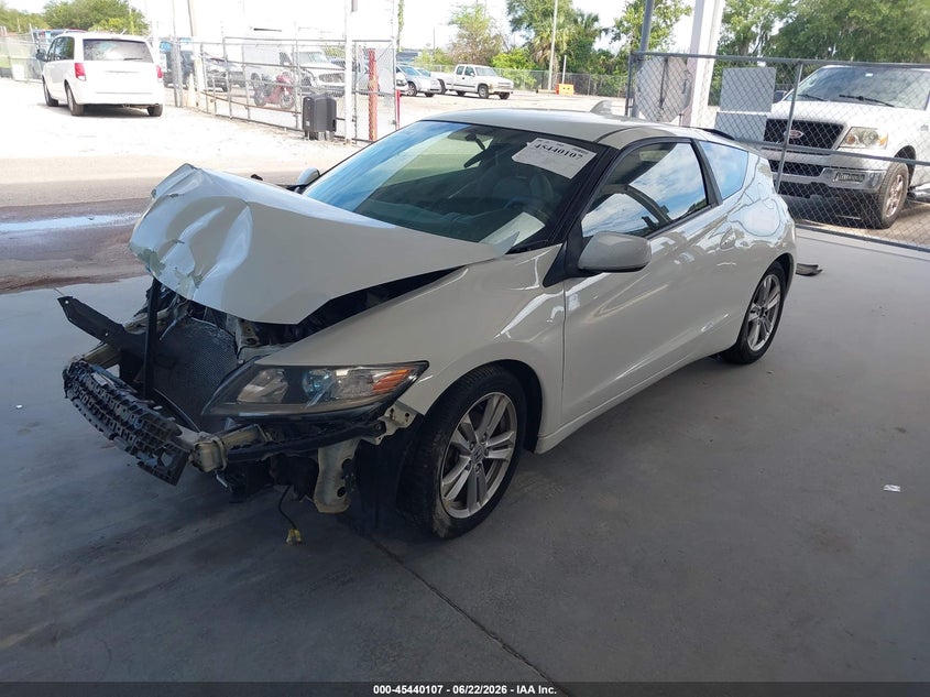 2011 Honda Cr-z VIN JHMZF1D68BS009366 IAAI salvage auction — FRONT END, Rebuildable (Florida), sold $300 on 2026-07-29 (photo 2)