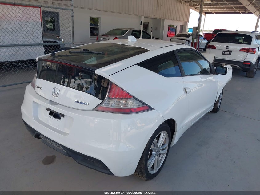 2011 Honda Cr-z VIN JHMZF1D68BS009366 IAAI salvage auction — FRONT END, Rebuildable (Florida), sold $300 on 2026-07-29 (photo 4)