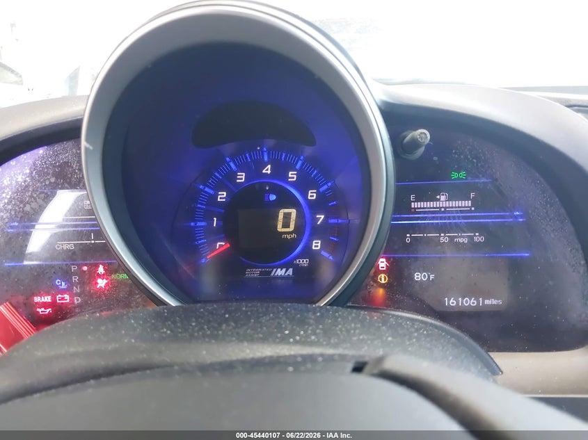 2011 Honda Cr-z VIN JHMZF1D68BS009366 IAAI salvage auction — FRONT END, Rebuildable (Florida), sold $300 on 2026-07-29 (photo 7)
