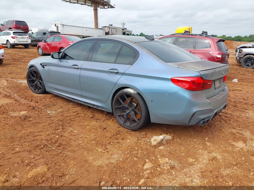 2018 BMW M5 VIN WBSJF0C59JB283152 IAAI salvage auction — WATER/FLOOD, Salvage (Missouri), sold $14,500 on 2026-08-03 (photo 3)