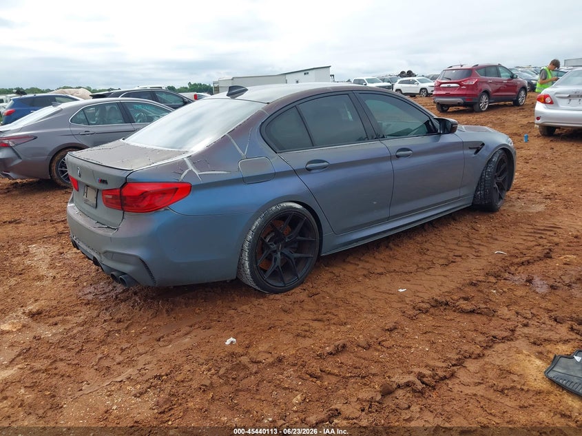 2018 BMW M5 VIN WBSJF0C59JB283152 IAAI salvage auction — WATER/FLOOD, Salvage (Missouri), sold $14,500 on 2026-08-03 (photo 4)