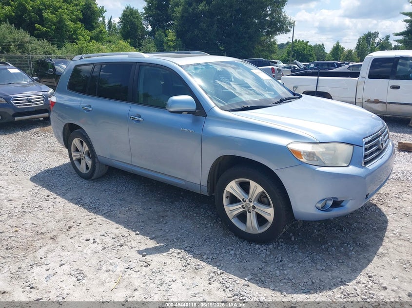 2008 Toyota Highlander VIN JTEDS42A282008265 IAAI salvage auction — LEFT SIDE, Salvage (Alabama), sold $1,450 on 2026-07-20 (photo 1)
